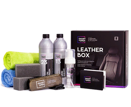 Набор для чистки и защиты кожаных изделий SMART LEATHER BOX SmartOpen