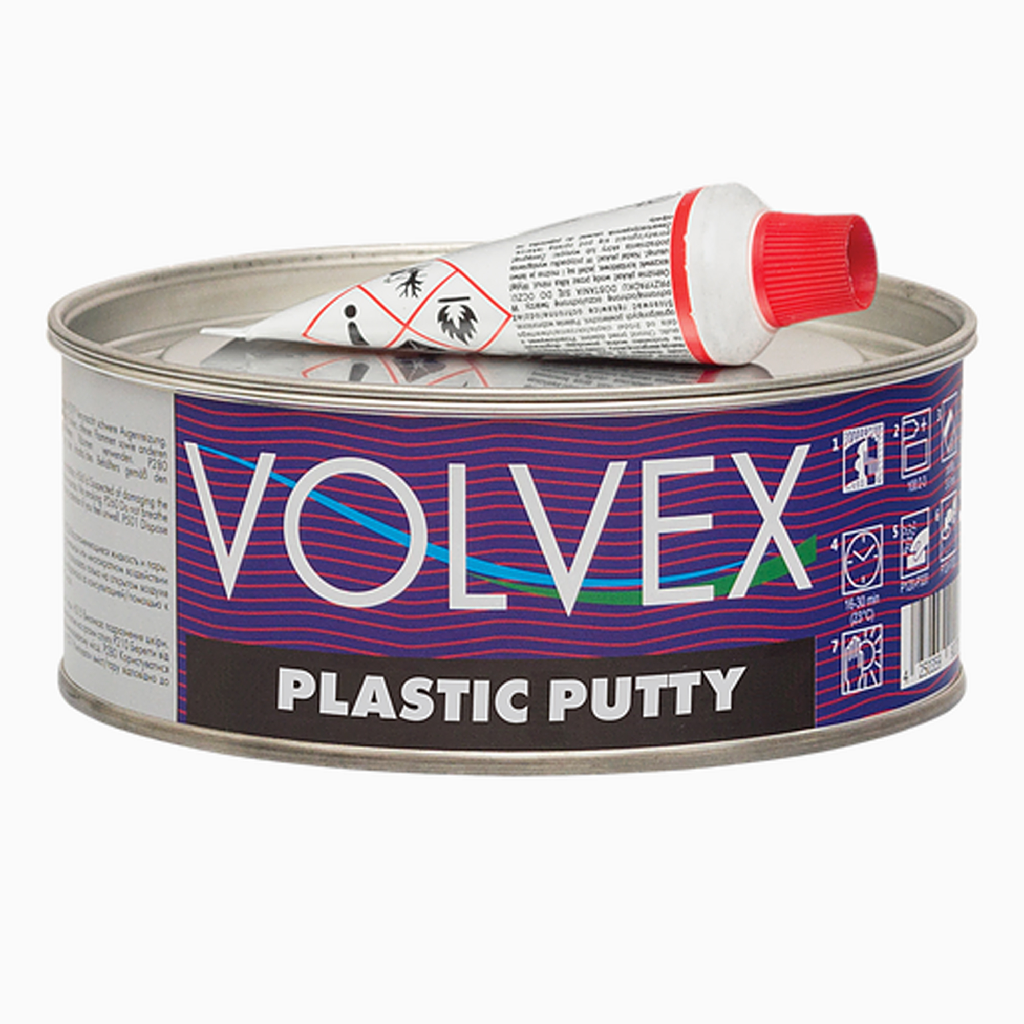 Шпатлевка для пластика 0,5кг PLASTIC PUTTY VOLVEX