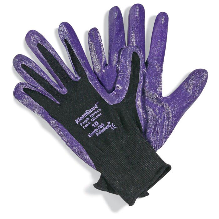 Перчатки для механических работ с пенным покрытием, пурпурны XL ADOLF BUCHER