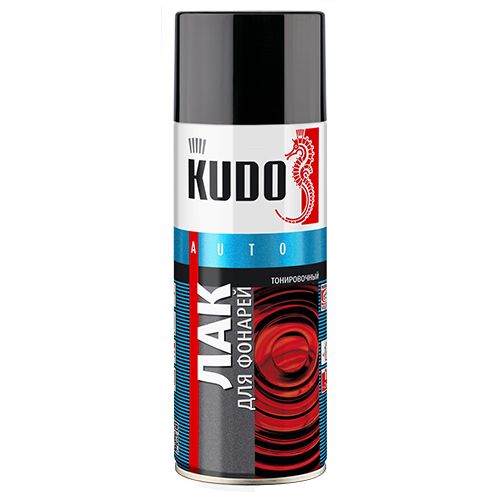 Лак для тонировки фар Черный 520мл аэрозоль KUDO